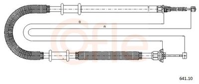 Тросик, cтояночный тормоз COFLE 92.641.10