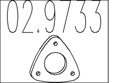 Прокладка, труба выхлопного газа MTS 02.9733