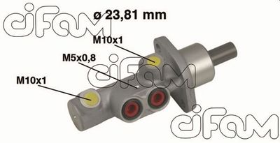 Galvenais bremžu cilindrs CIFAM 202-452