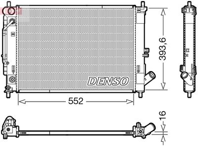 Radiators, Motora dzesēšanas sistēma DENSO DRM41016