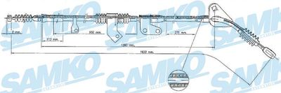 Тросик, cтояночный тормоз SAMKO C0393B