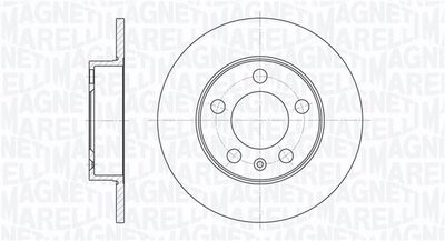 Тормозной диск MAGNETI MARELLI 361302040151