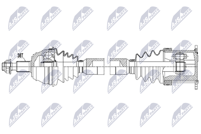 Приводной вал NTY NPW-VW-204