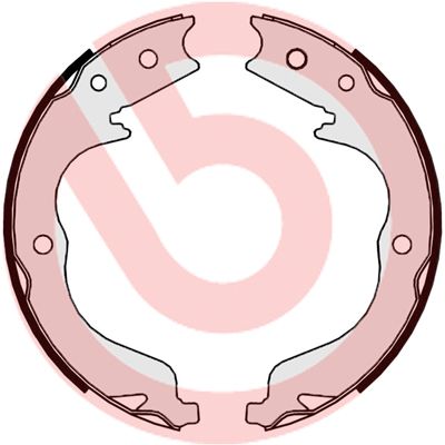 Bremžu loku kompl., Stāvbremze BREMBO S 61 542