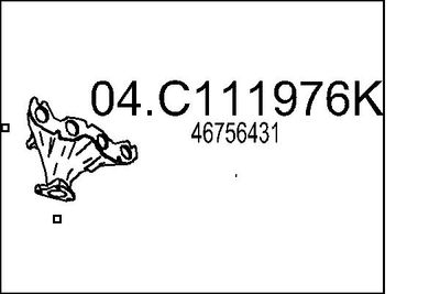 Труба выхлопного газа MTS 04.C111976K