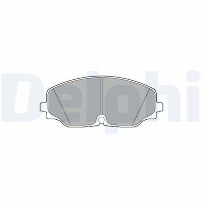 Комплект тормозных колодок, дисковый тормоз DELPHI LP3543