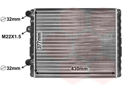 Radiators, Motora dzesēšanas sistēma VAN WEZEL 58002129