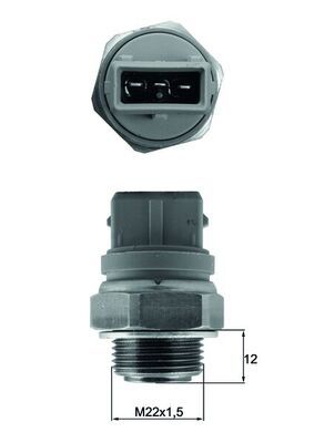 Термовыключатель, вентилятор радиатора MAHLE TSW 68