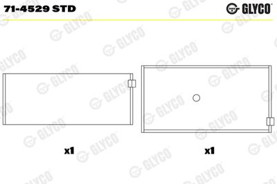 Шатунный подшипник GLYCO 71-4529 STD