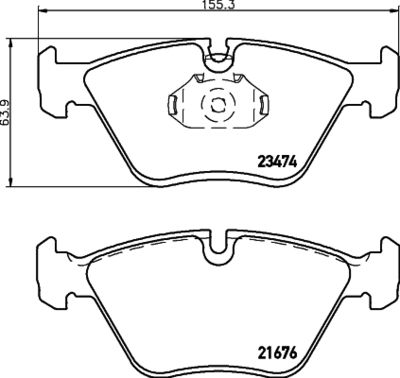 Комплект тормозных колодок, дисковый тормоз HELLA PAGID 8DB 355 009-651
