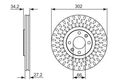 Тормозной диск BOSCH 0986479376
