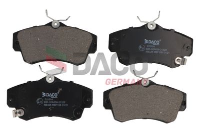 Комплект тормозных колодок, дисковый тормоз DACO 320504