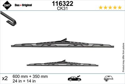 Щетка стеклоочистителя SWF 116322