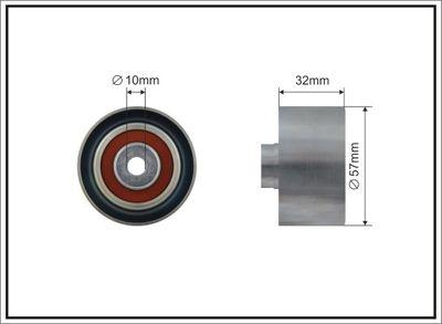 Паразитный / Ведущий ролик, зубчатый ремень CAFFARO 247-99
