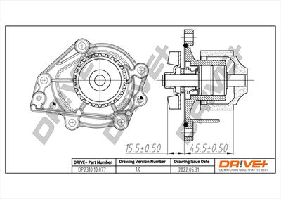 Водяной насос, охлаждение двигателя Dr!ve+ DP2310.10.077