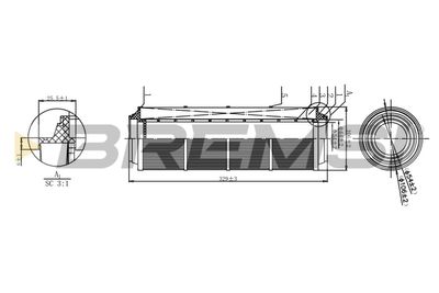 Gaisa filtrs BREMSI FA1143