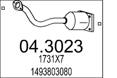 Катализатор MTS 04.3023
