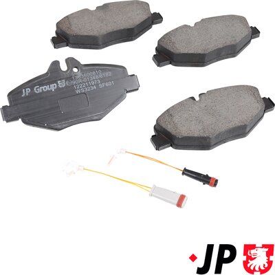Комплект тормозных колодок, дисковый тормоз JP GROUP 1363600810