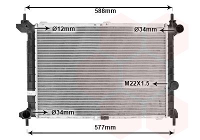 Radiators, Motora dzesēšanas sistēma VAN WEZEL 37002207