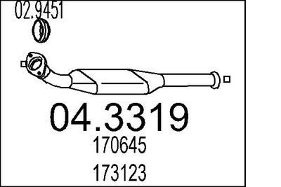 Katalizators MTS 04.3319