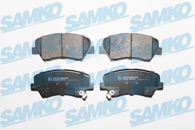 Комплект тормозных колодок, дисковый тормоз SAMKO 5SP1753