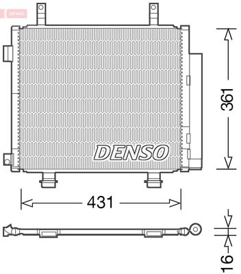 Конденсатор, кондиционер DENSO DCN47004