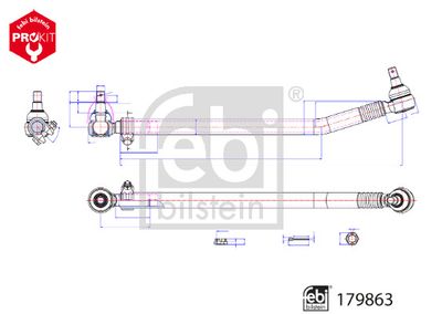 Stūres garenstiepnis FEBI BILSTEIN 179863
