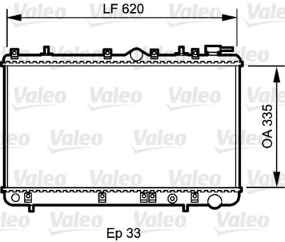 Radiators, Motora dzesēšanas sistēma VALEO 734267