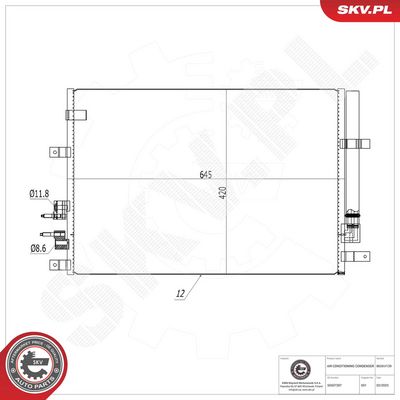 Конденсатор, кондиционер ESEN SKV 86SKV139