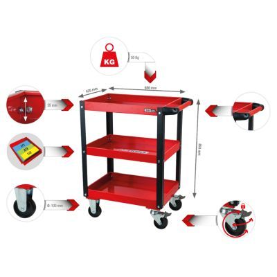 Darbnīcas apkopes ratiņi KS TOOLS 890.0001