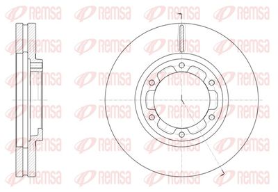 Тормозной диск REMSA 62093.10