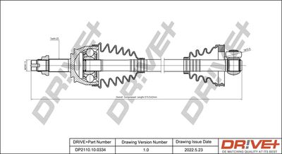 Приводной вал Dr!ve+ DP2110.10.0334