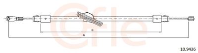 Тросик, cтояночный тормоз COFLE 10.9436