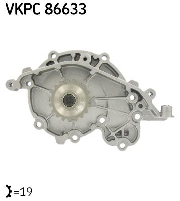 Водяной насос, охлаждение двигателя SKF VKPC 86633