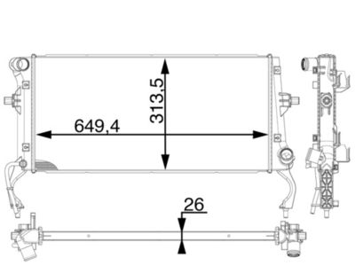 Radiators, Motora dzesēšanas sistēma MAHLE CR 1975 000P