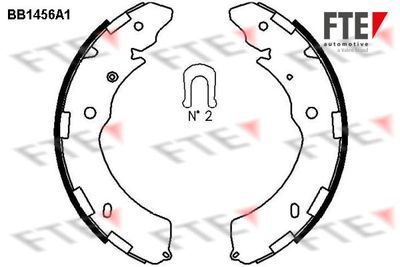 Bremžu loku komplekts FTE 9100175