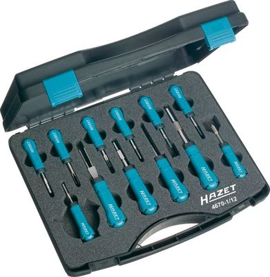 Noņemšanas instrumentu komplekts HAZET 4670-1/12