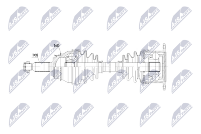 Piedziņas vārpsta NTY NPW-MS-114