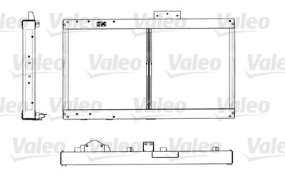 Радиатор, охлаждение двигателя VALEO 733480