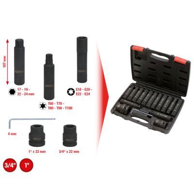 Muciņatslēgu komplekts KS TOOLS 450.0420