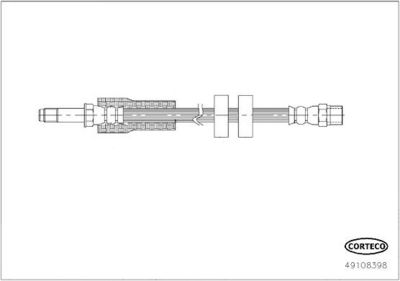 Тормозной шланг CORTECO 49108398
