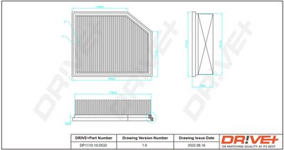 Воздушный фильтр Dr!ve+ DP1110.10.0532