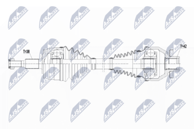 Piedziņas vārpsta NTY NPW-VW-139
