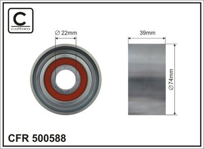 Spriegotājrullītis, Ķīļrievu siksna CAFFARO 500588