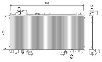 Radiators, Motora dzesēšanas sistēma VALEO 701201