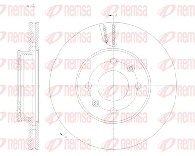 Bremžu diski REMSA 62121.10