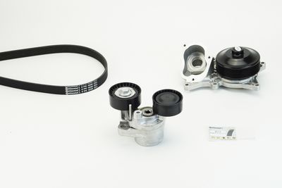 Водяной насос + комплект ручейковых ремней CONTINENTAL CTAM 6PK1698WP2