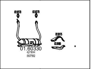 Глушитель выхлопных газов конечный MTS 01.60330