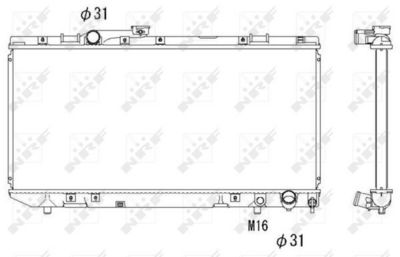 Radiators, Motora dzesēšanas sistēma NRF 53308