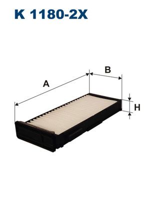 Фильтр, воздух во внутренном пространстве FILTRON K 1180-2x